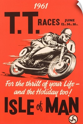 T.T. Races Isle Of Man Poster