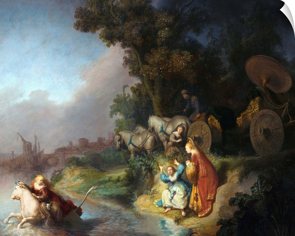 The Abduction of Europa (from Ovid's Metamorphosis). 1632. Oil on oak panel. 62.2 x 77 cm (24.5 x 30.3 in). J. Paul Getty ...