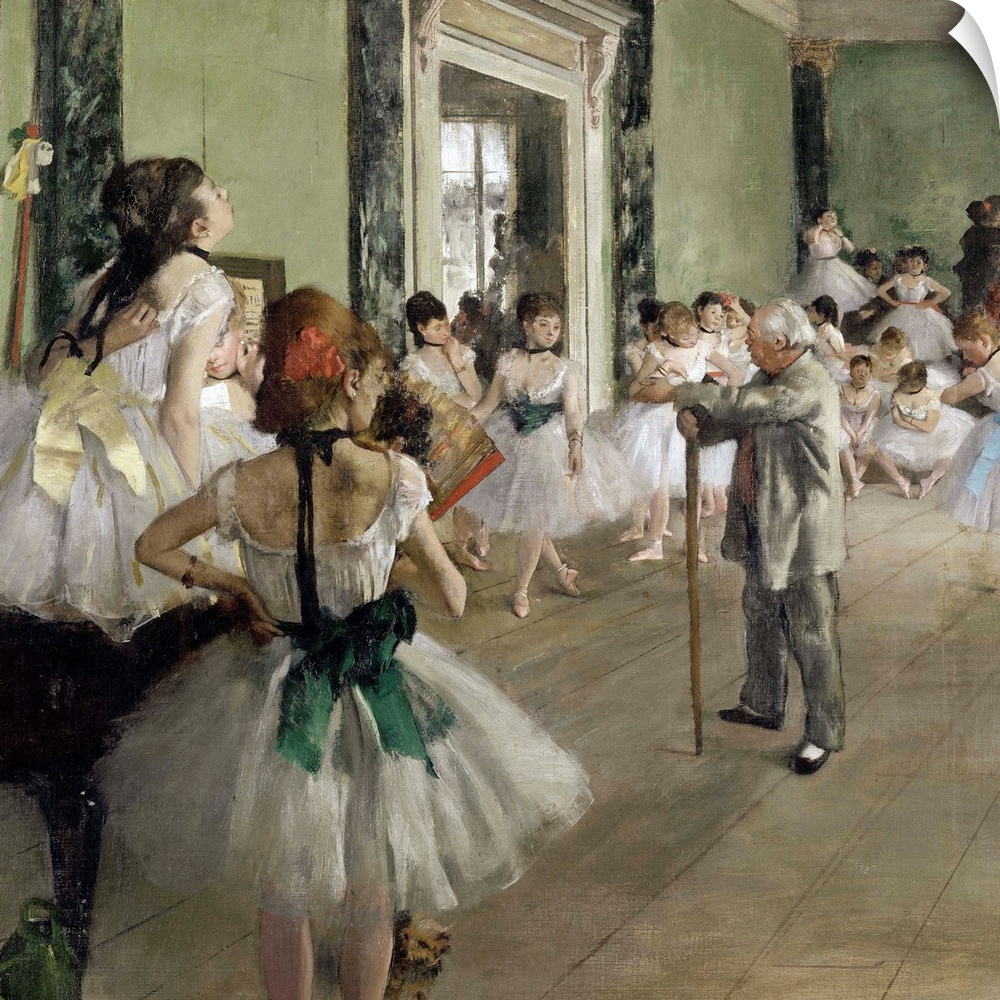 Edgar Degas, The Ballet Class, 1875, oil on canvas