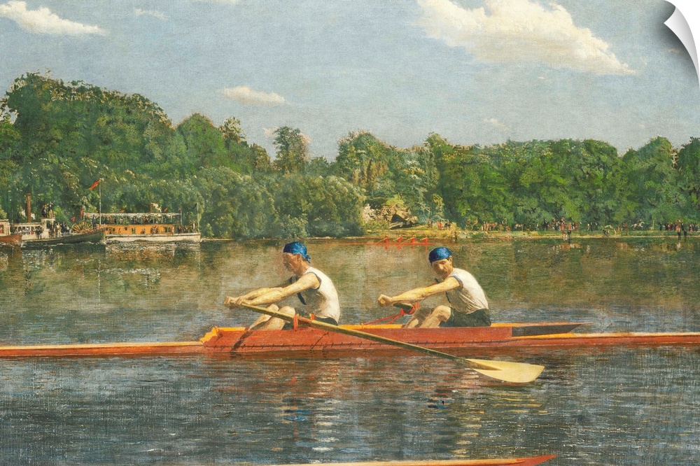 Thomas Eakins (American, 1844-1916), The Biglin Brothers Racing, 1872, oil on canvas, 61.2 x 91.6 cm (24 1/8 x 36 1/16 in....