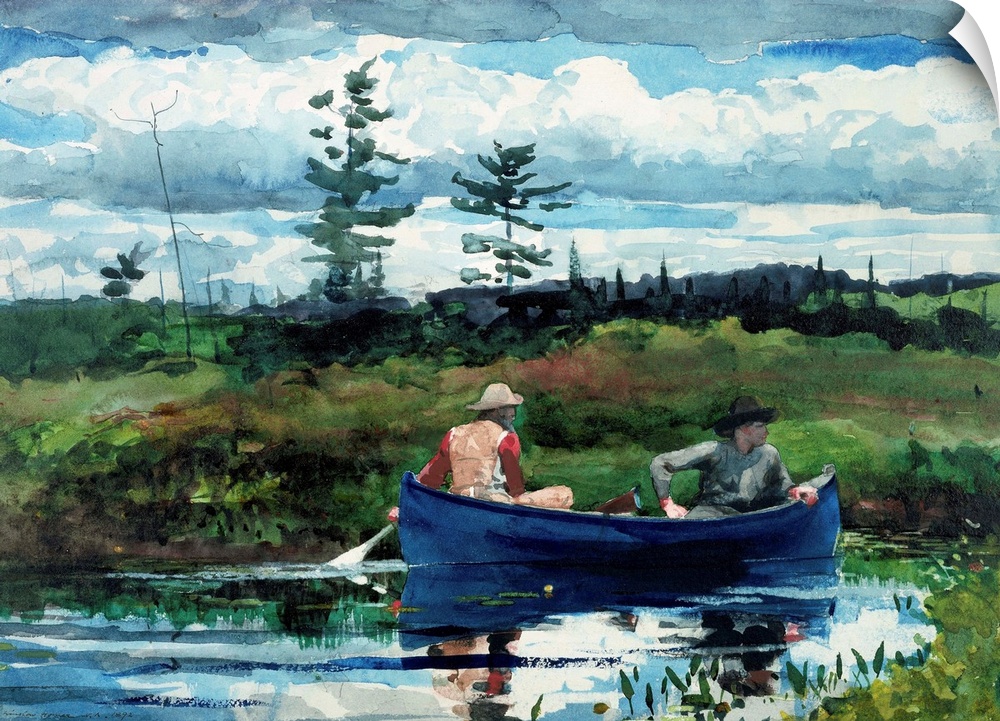 Winslow Homer (American, 1836-1910), The Blue Boat, 1892, watercolor and pencil on paper, 38.6 x 54.6 cm (15.2 x 21.5 in),...