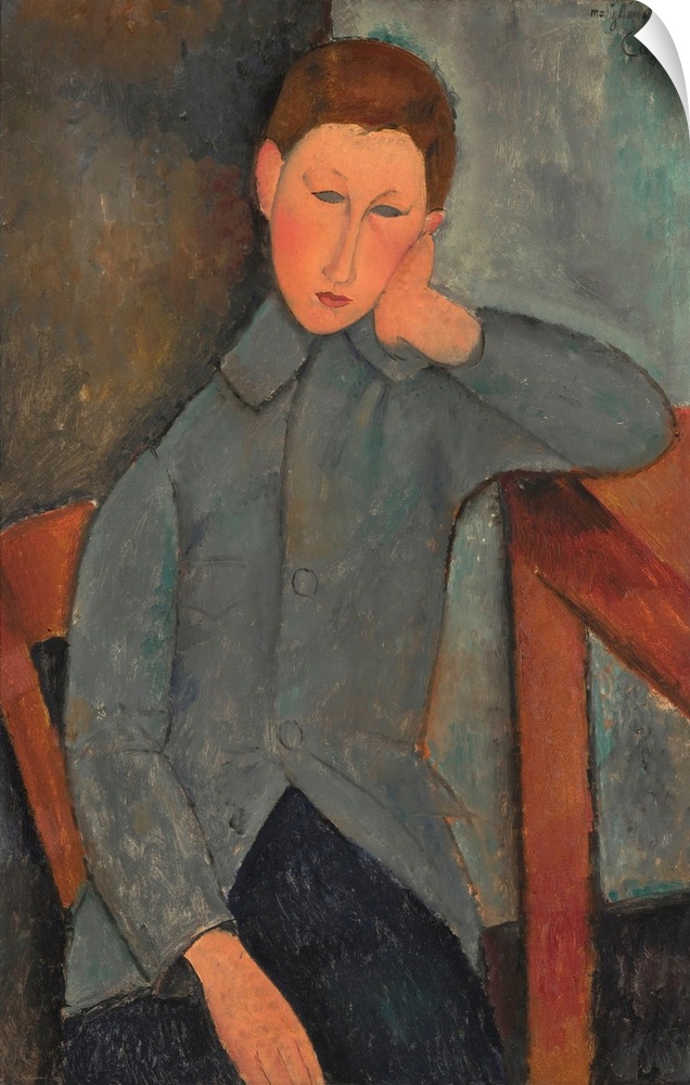 Amedeo Modigliani (Italian, 18841920), The Boy, 1919, oil on canvas, 36 1/4 x 23 3/4 in., Indianapolis Museum of Art.