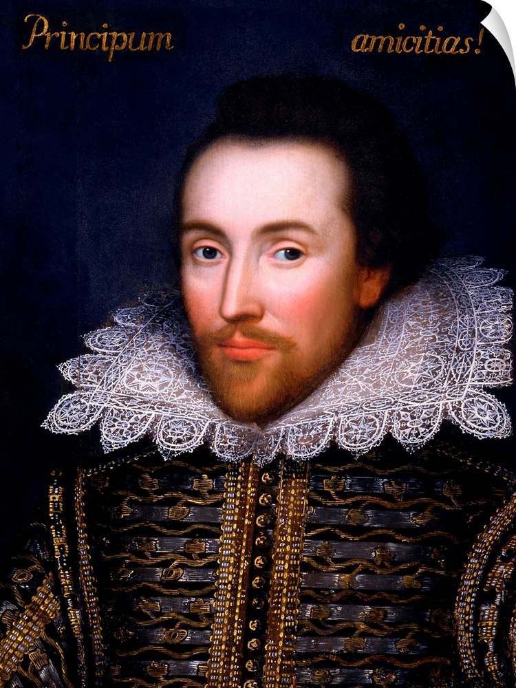 The Cobbe Portrait, thought to be the only portrait of William Shakespeare painted during his lifetime, circa 1612, oil on...
