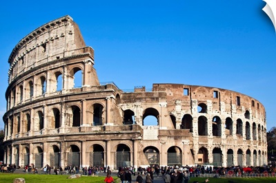 The Colosseum or Roman Coliseum, originally the Flavian Amphitheatre