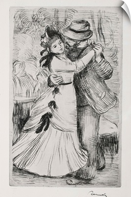 The Dance In The Country By Pierre-Auguste Renoir