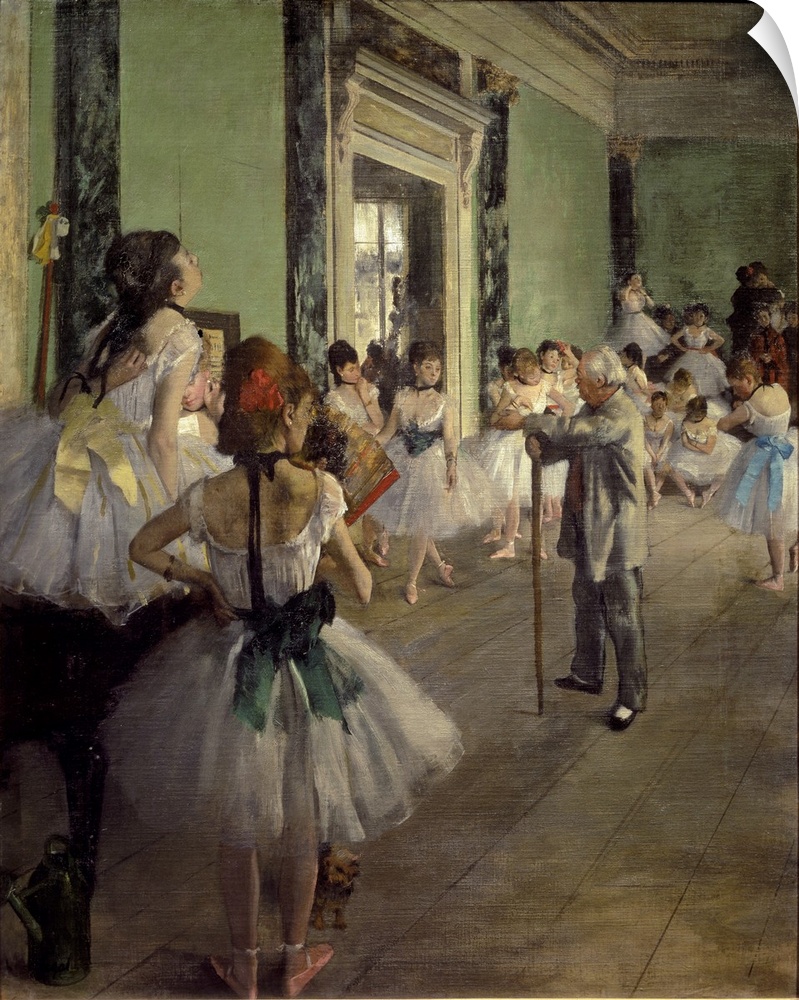 The Dancing Class by Edgar Degas, Musee d'Orsay, Paris, France.