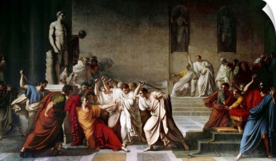 The death of Julius Caesar in the Roman Senate by Vincenzo Camuccini