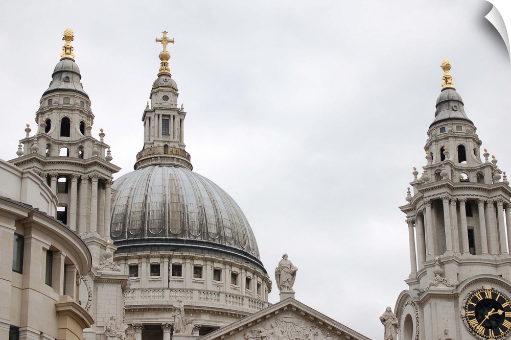 The dome of St. Paul's Cathedral, designed by Sir Christopher Wren following the great fire.