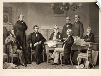 The First Reading of the Emancipation Proclamation Before the Cabinet