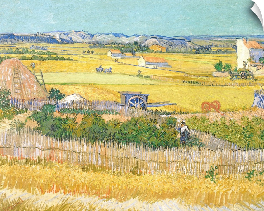 Vincent van Gogh (Dutch, 1853-1890), The Harvest, 1888. Oil on canvas, 92 x 73 cm (36.2 x 28.7 in). Van Gogh Museum, Amste...