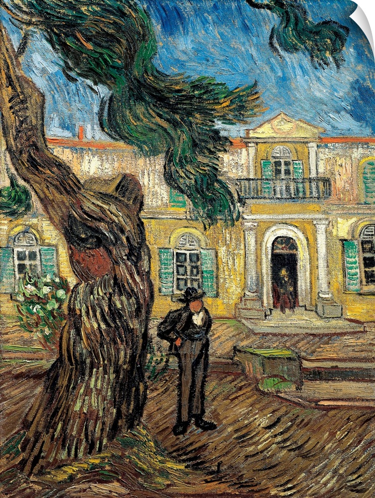 The Hospital of Saint Paul at Saint Remy de Provence (France) - Painting by Vincent Van Gogh (1853-1890), oil on canvas, 6...