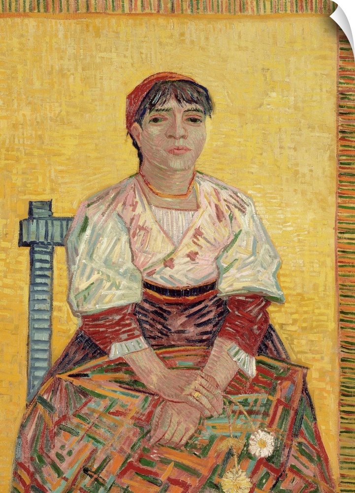 Vincent van Gogh, The Italian Woman, 1887, oil on canvas, 81 x 60 cm (31.9 x 23.6 in), Musee d'Orsay, Paris.