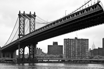 The Manhattan Bridge in New York City.