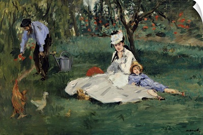 The Monet Family in the Garden by Edouard Manet