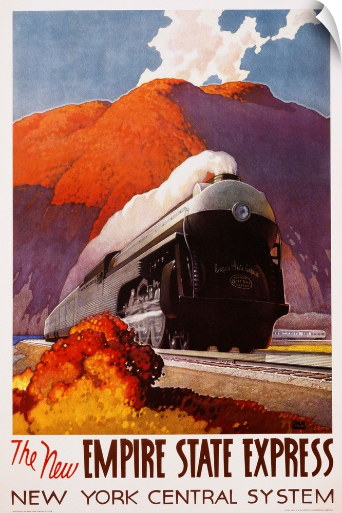 The New Empire State Express Poster By Leslie Ragan