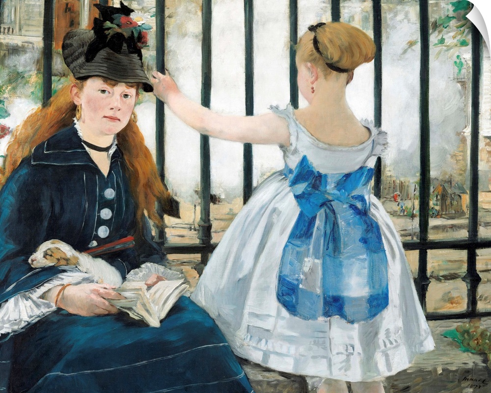 Edouard Manet (French, 1832-1883), The Railway, 1873, oil on canvas, 93.3 x 111.5 cm (36.7 x 43.9 in), National Gallery of...