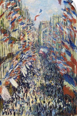 The Rue Montorgueil In Paris, Celebration Of June 30, 1878 By Claude Monet