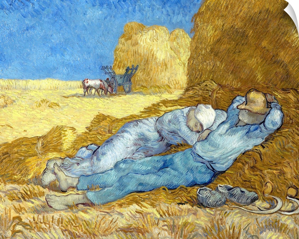 Vincent van Gogh (Dutch, 1853-1890), The Siesta (after Millet), December 1889-January 1890, oil on canvas, 73 x 91 cm, Mus...