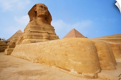 The Sphinx at the Giza pyramid of Chephren, Egypt