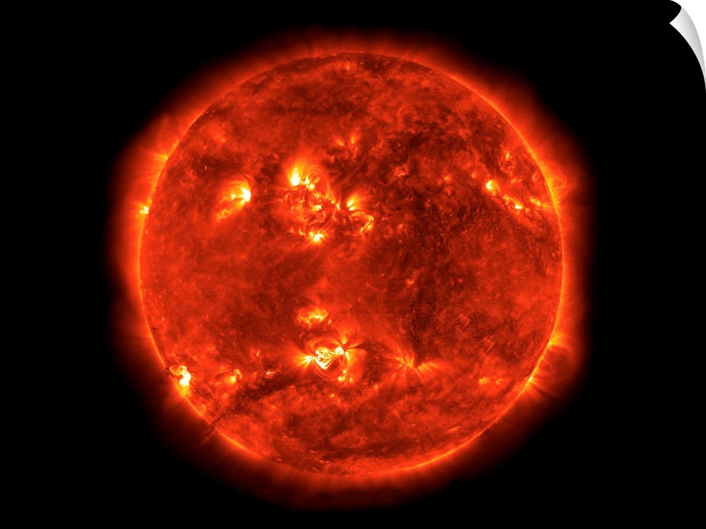 Image of the Sun, constructed from a mosaic of TRACE images.