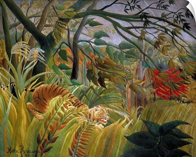 Tiger In A Tropical Storm (Surprised!) By Henri Rousseau