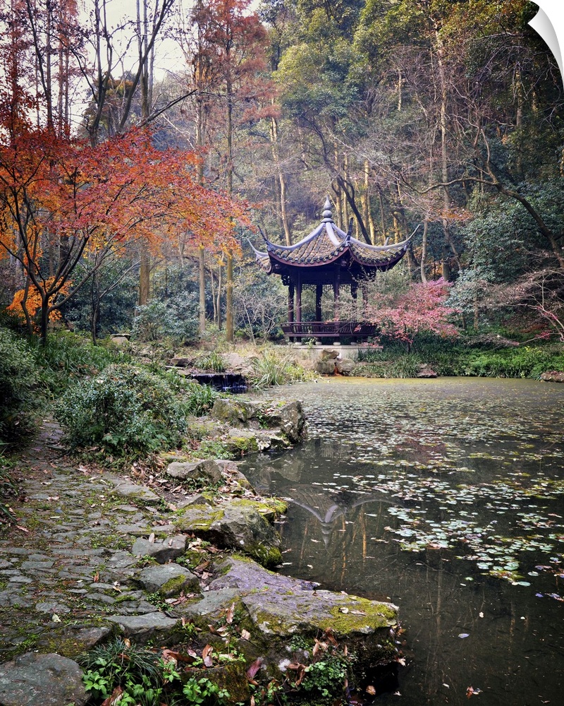 Dreaming of Tiger Spring spring and scenic, as well as historic, location in southwestern Hangzhou, Zhejiang province, China.