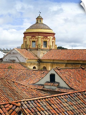 Tile rooftops in Bogota, Colombia