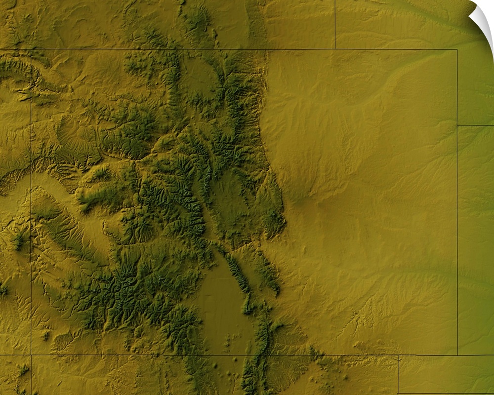 Topographic map of Colorado