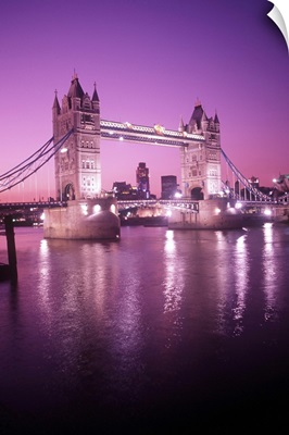 Tower Bridge over the River Thames in London, England