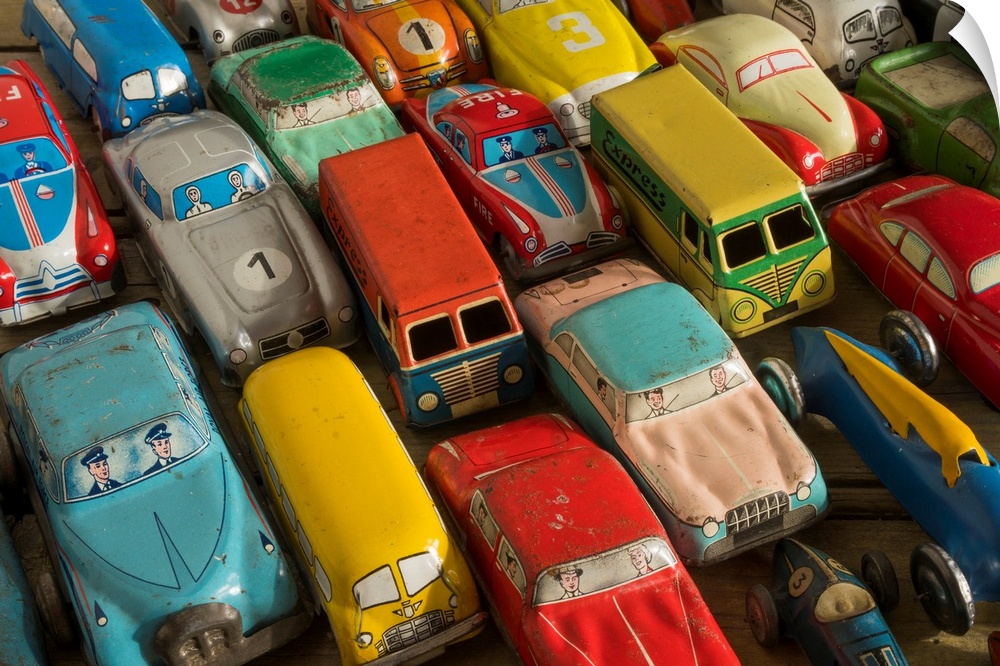 Collection of antique toy cars