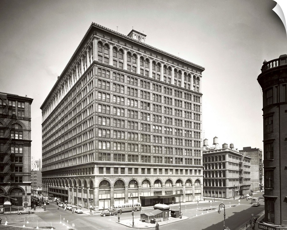 New York City: Former John Wanamaker Manhattan Department Store Properties--large structure and smaller building to its ri...