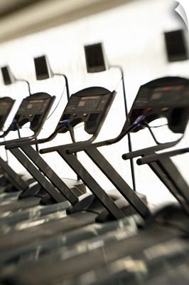 Treadmills in gym
