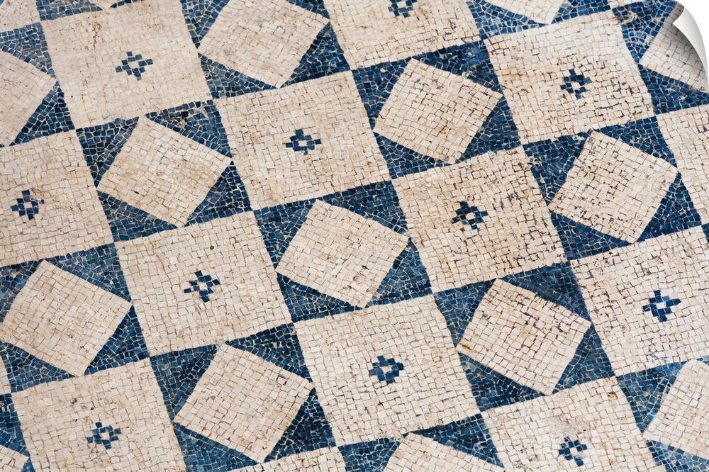 Turkey, Ephesus, Private house floor mosaic pattern