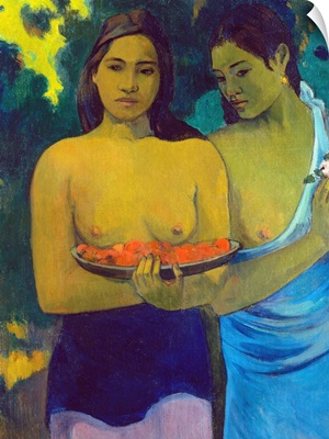Two Tahitian Women By Paul Gauguin