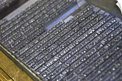 United Kingdom, Bristol, close up of printing plate