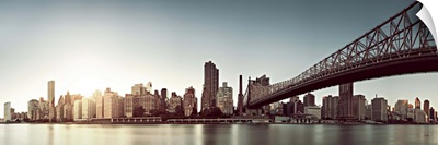Upper East Side, Queensboro Bridge, Manhattan skyline, New York City