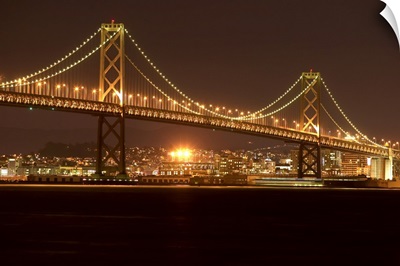 USA, California, San Francisco, Bay Bridge, night