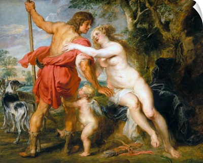 Venus And Adonis By Peter Paul Rubens
