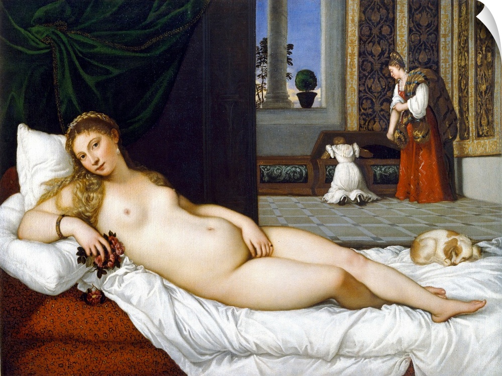 1538. Oil on canvas, 119  165 cm (47 x 65 in). Galleria degli Uffizi, Florence, Italy.