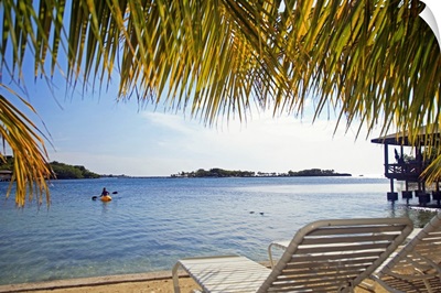 View A Person In A Kayak Off The Coast Of The Caribbean Sea At Anthony's Key Resort