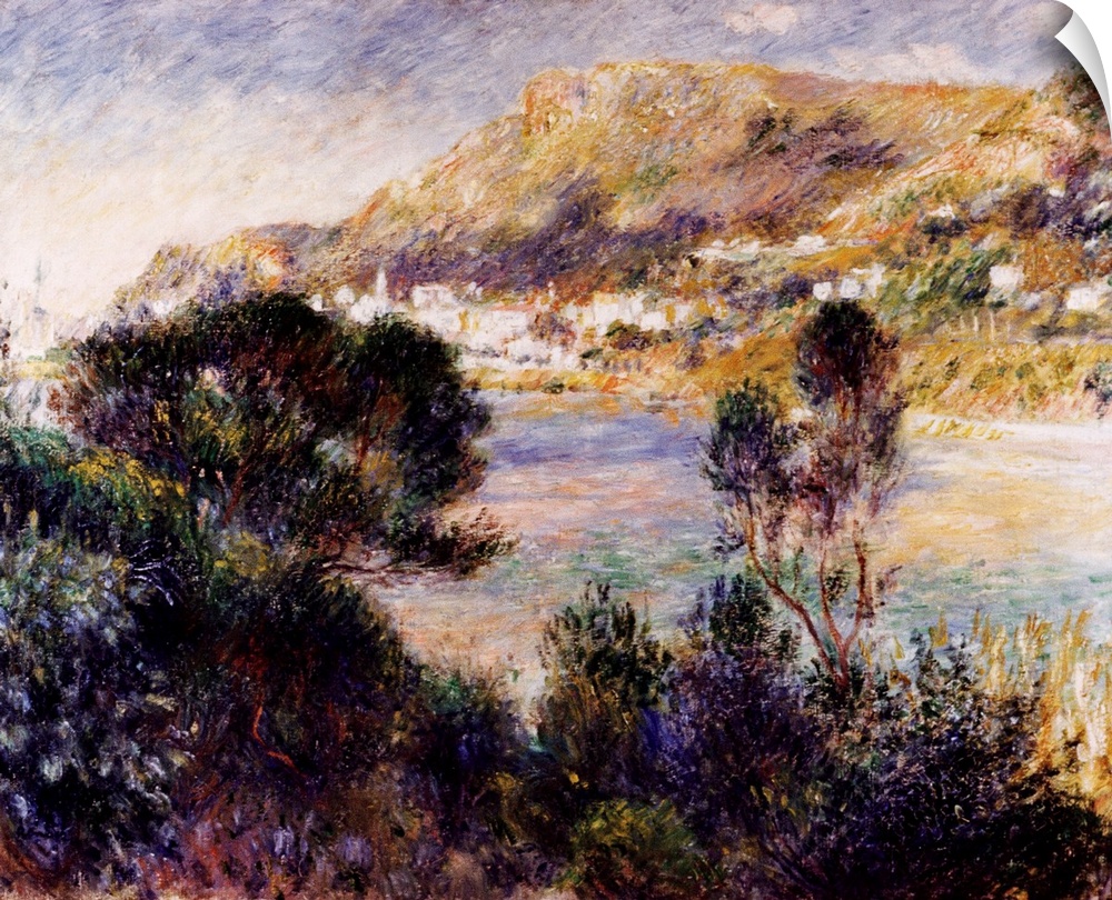 View From Cap Martin Of Monte Carlo By Pierre Auguste Renoir