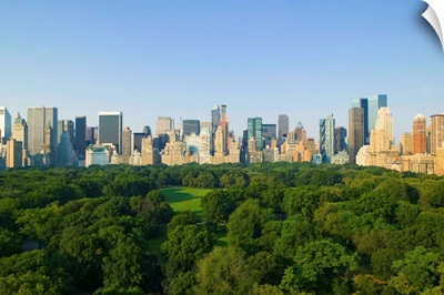 View Of Central Park Southwest From Hot Air Balloon