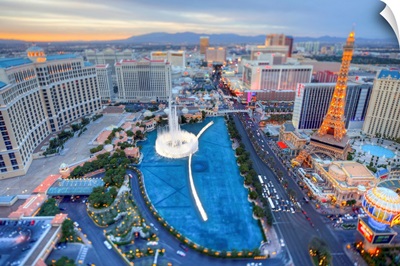 View of city, Las Vegas, Nevada, USA.