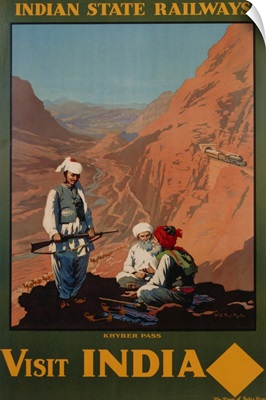 Visit India - Indian State Railways, Khyber Pass Poster By Bylityllis