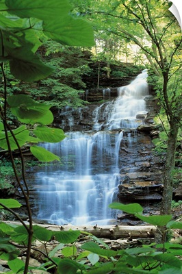 Waterfall at Rickets Glen State Park, Pennsylvania