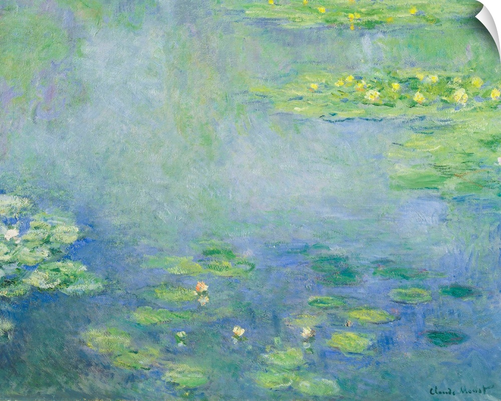 Claude Monet (French, 1840-1926), Waterlilies, c. 1906, oil on canvas, 73 x 92.5 cm (28.7 x 36.4 in), Ohara Museum of Art,...