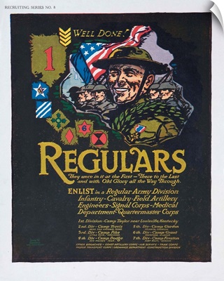 Well Done, Regulars Recruiting Poster