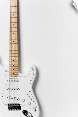 White electric guitar