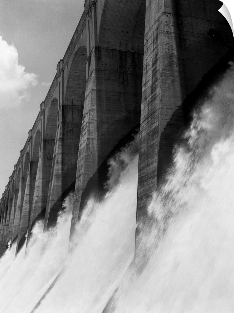 Wilson, Alabama: Wilson dam -- flood gates. Undated photograph.