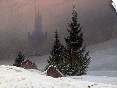 Winter Landscape By Caspar David Friedrich